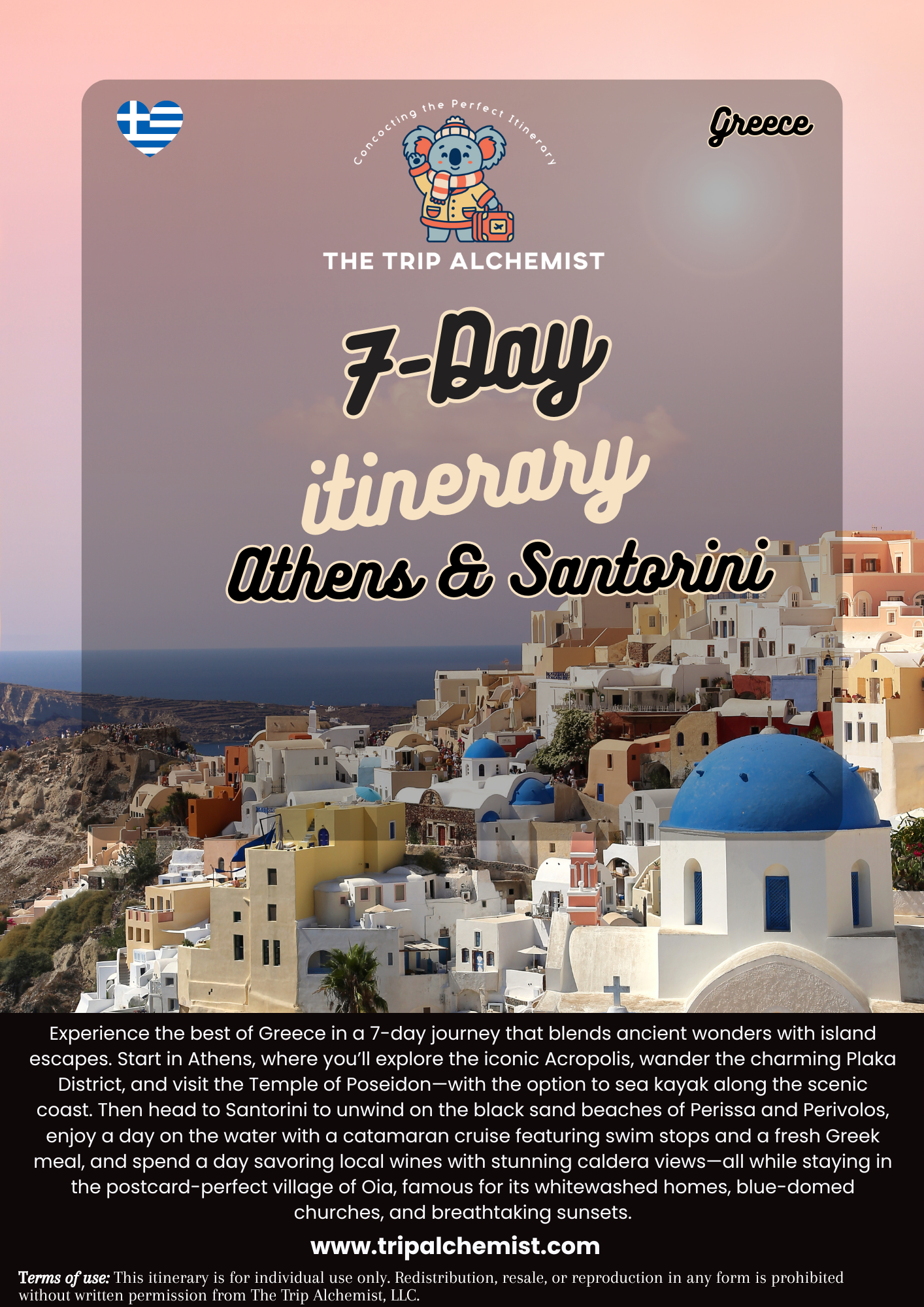 7-Day Greece Athens & Santorini