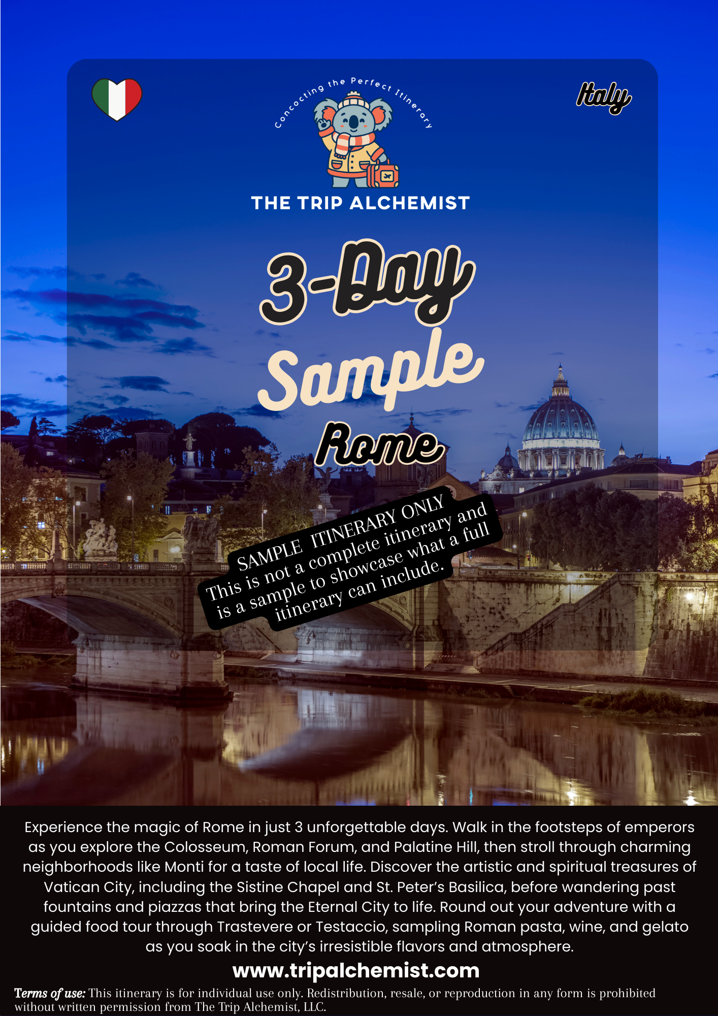 Free 3-Day Sample Rome Itinerary