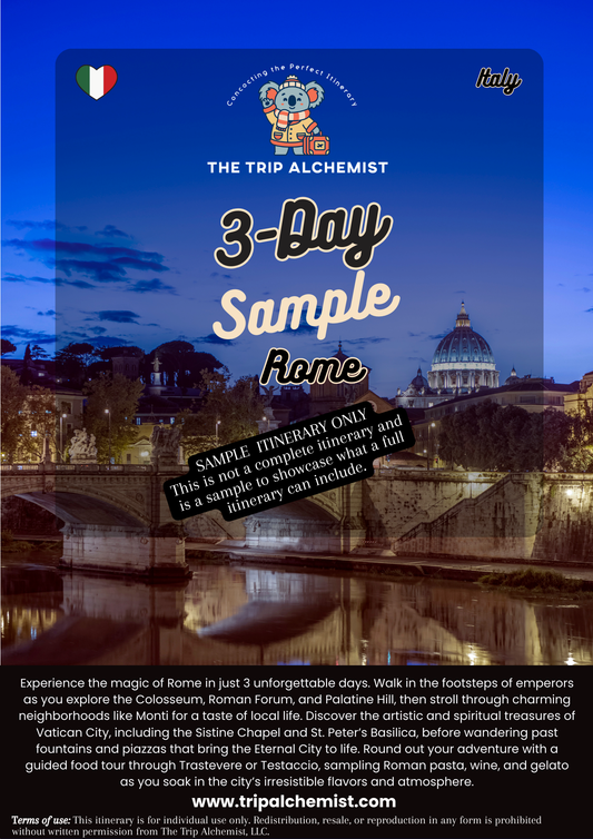 Free 3-Day Sample Rome Itinerary