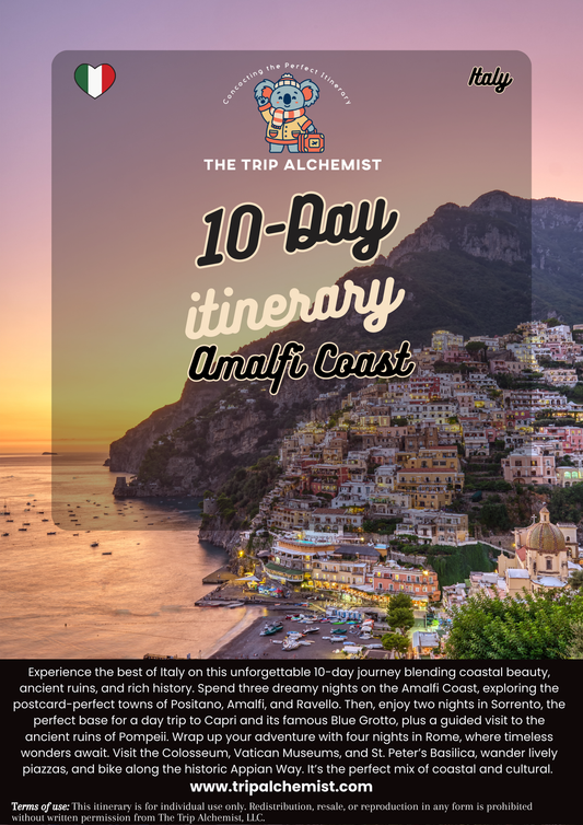 10-Day Italy Amalfi Coast & Rome