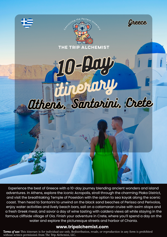 10-Day Greece Athens, Santorini, Crete