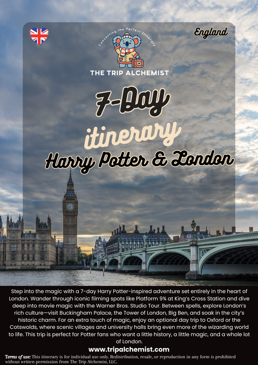 7-Day England Harry Potter & London