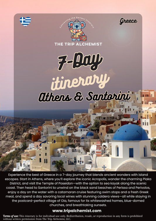 7-Day Greece Athens & Santorini